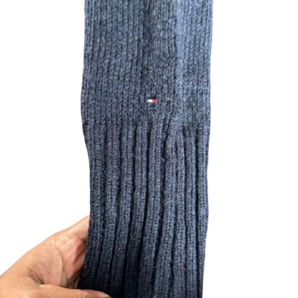 Tommy Hilfiger Navy Red Argyle British Heritage Cozy Holiday Turtleneck (Size L) - Picture 5 of 16